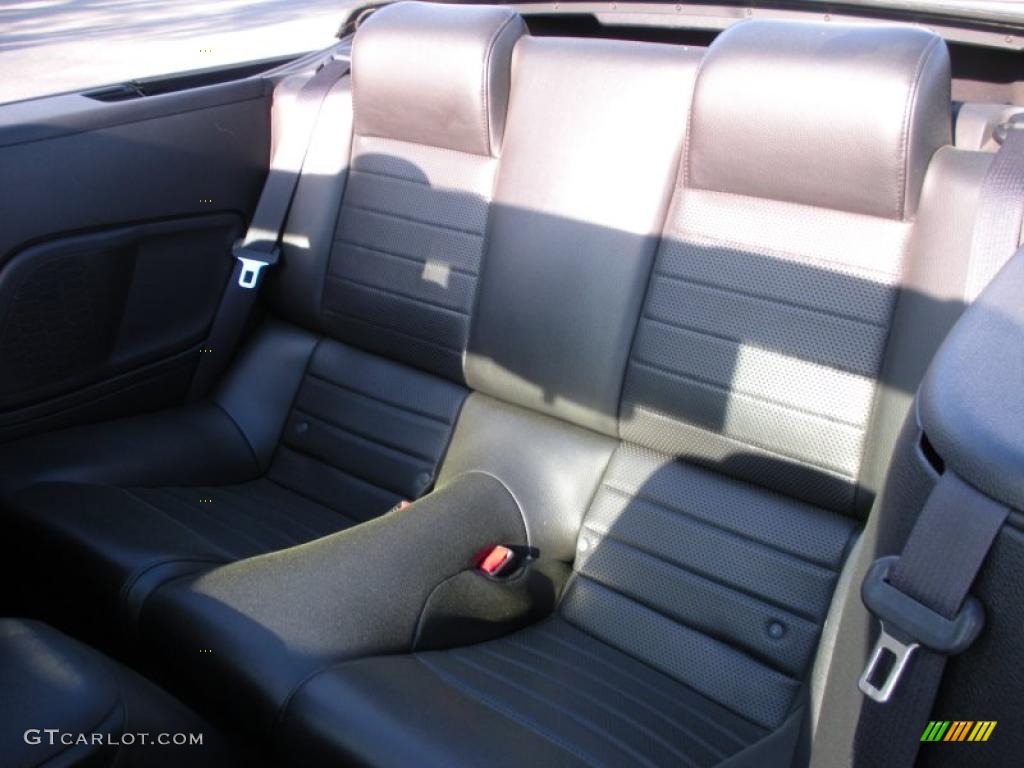 2006 Mustang GT Premium Convertible - Satin Silver Metallic / Black photo #19