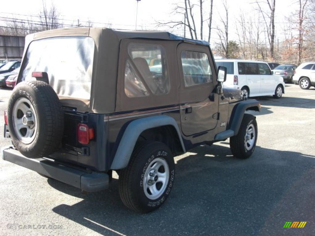 2000 Wrangler SE 4x4 - Patriot Blue Pearl / Camel photo #2