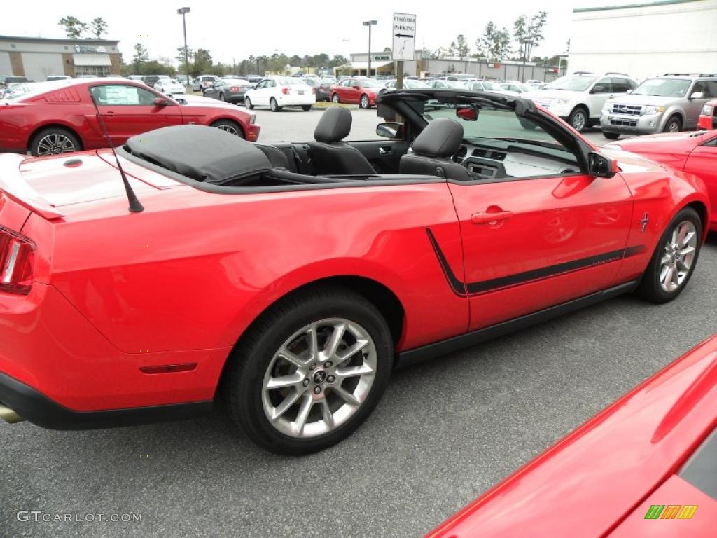 2010 Mustang V6 Premium Convertible - Red Candy Metallic / Charcoal Black photo #10