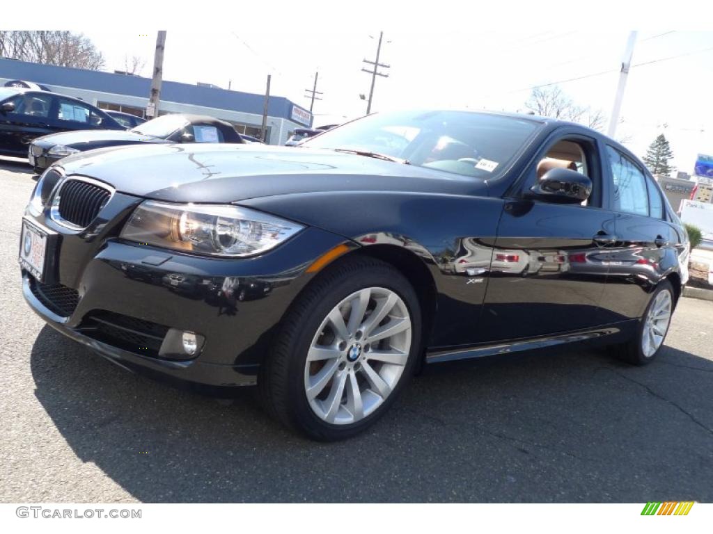 2010 3 Series 328i xDrive Sedan - Jet Black / Beige photo #12