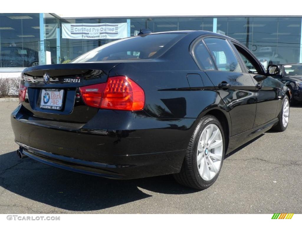 2010 3 Series 328i xDrive Sedan - Jet Black / Saddle Brown Dakota Leather photo #6