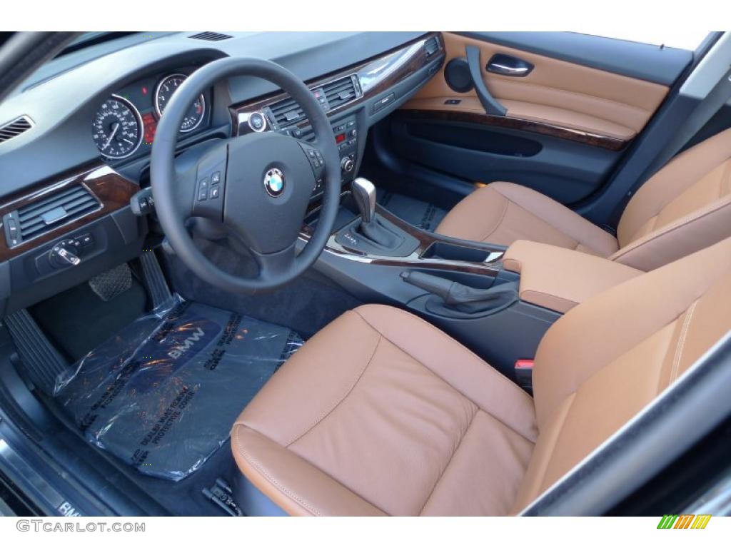 2010 3 Series 328i xDrive Sedan - Jet Black / Saddle Brown Dakota Leather photo #7