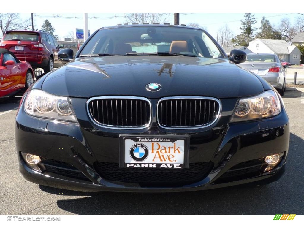 2010 3 Series 328i xDrive Sedan - Jet Black / Saddle Brown Dakota Leather photo #9