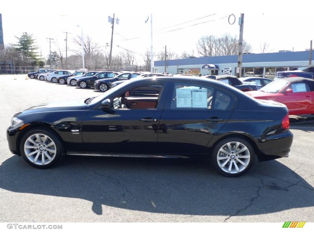 2010 3 Series 328i xDrive Sedan - Jet Black / Saddle Brown Dakota Leather photo #17