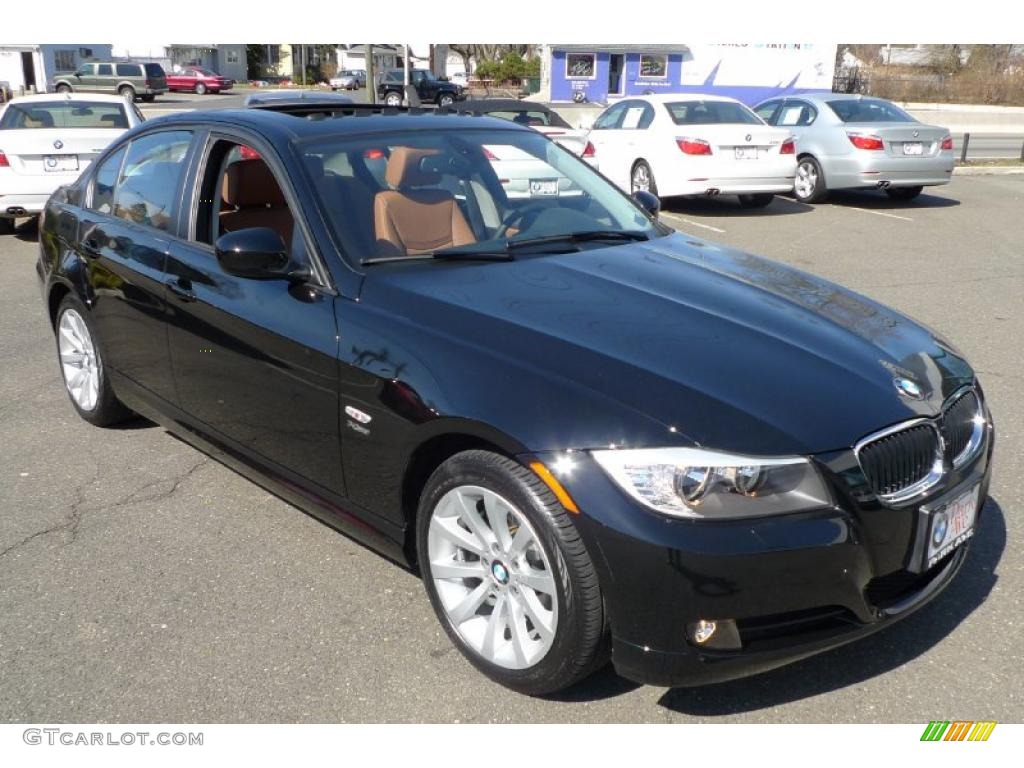 2010 3 Series 328i xDrive Sedan - Jet Black / Saddle Brown Dakota Leather photo #19