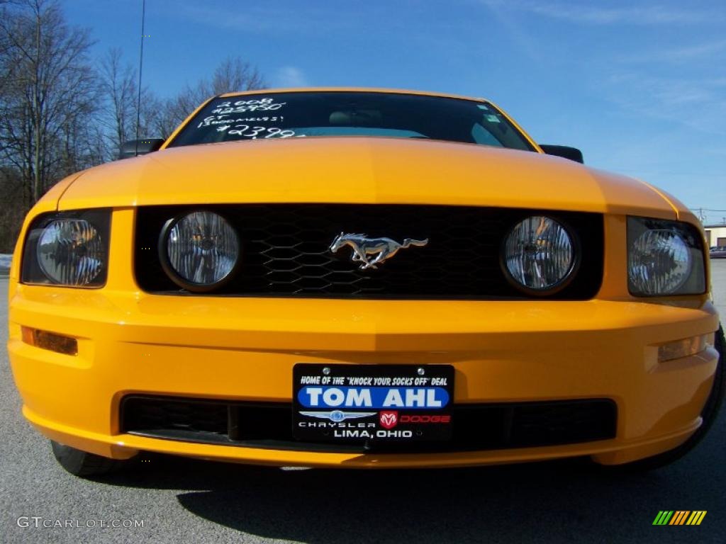 2008 Mustang GT Premium Coupe - Grabber Orange / Dark Charcoal photo #4