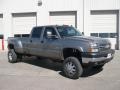 2007 Graystone Metallic Chevrolet Silverado 3500HD Classic LT Crew Cab 4x4 Dually  photo #1