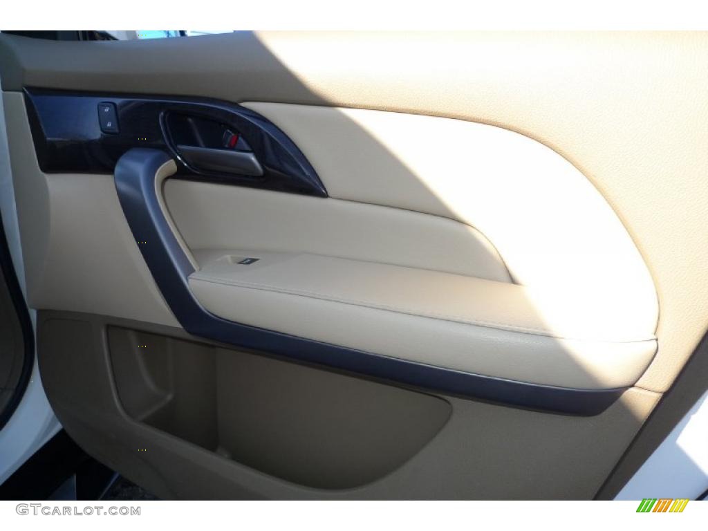 2007 MDX Technology - Aspen White Pearl / Parchment photo #38