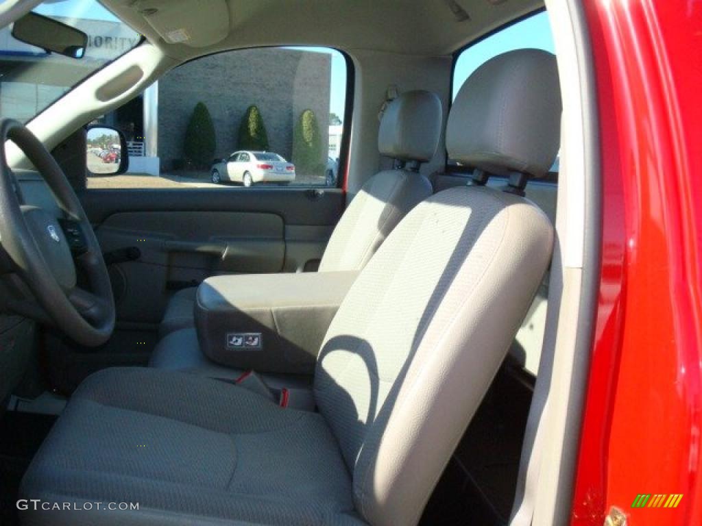 2005 Ram 1500 ST Regular Cab - Flame Red / Taupe photo #9