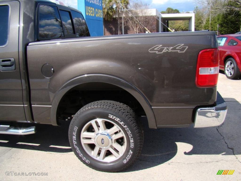 2005 F150 XLT SuperCrew 4x4 - Dark Stone Metallic / Black photo #39