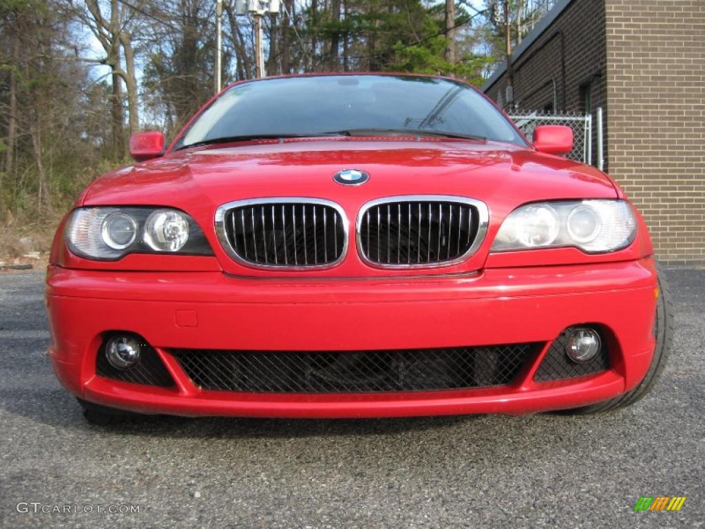 2004 3 Series 325i Coupe - Electric Red / Sand photo #3