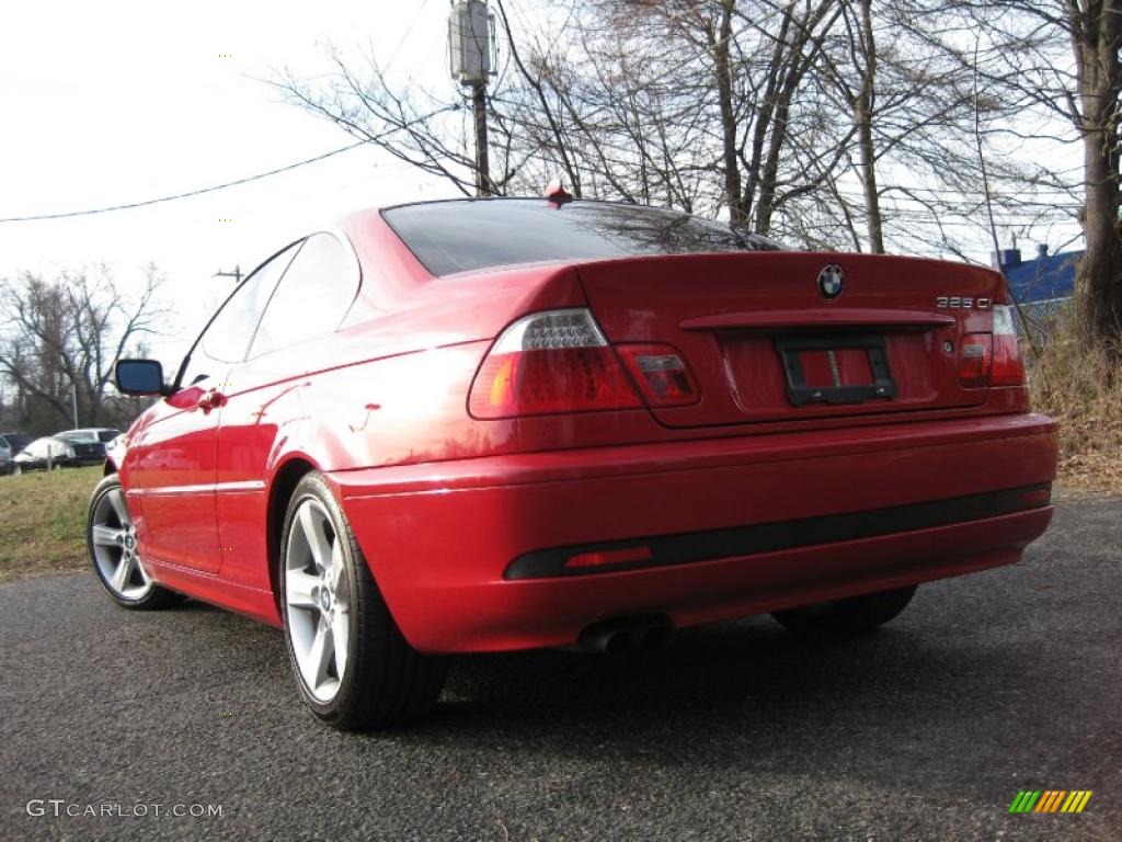 2004 3 Series 325i Coupe - Electric Red / Sand photo #6