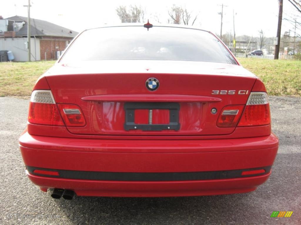 2004 3 Series 325i Coupe - Electric Red / Sand photo #7