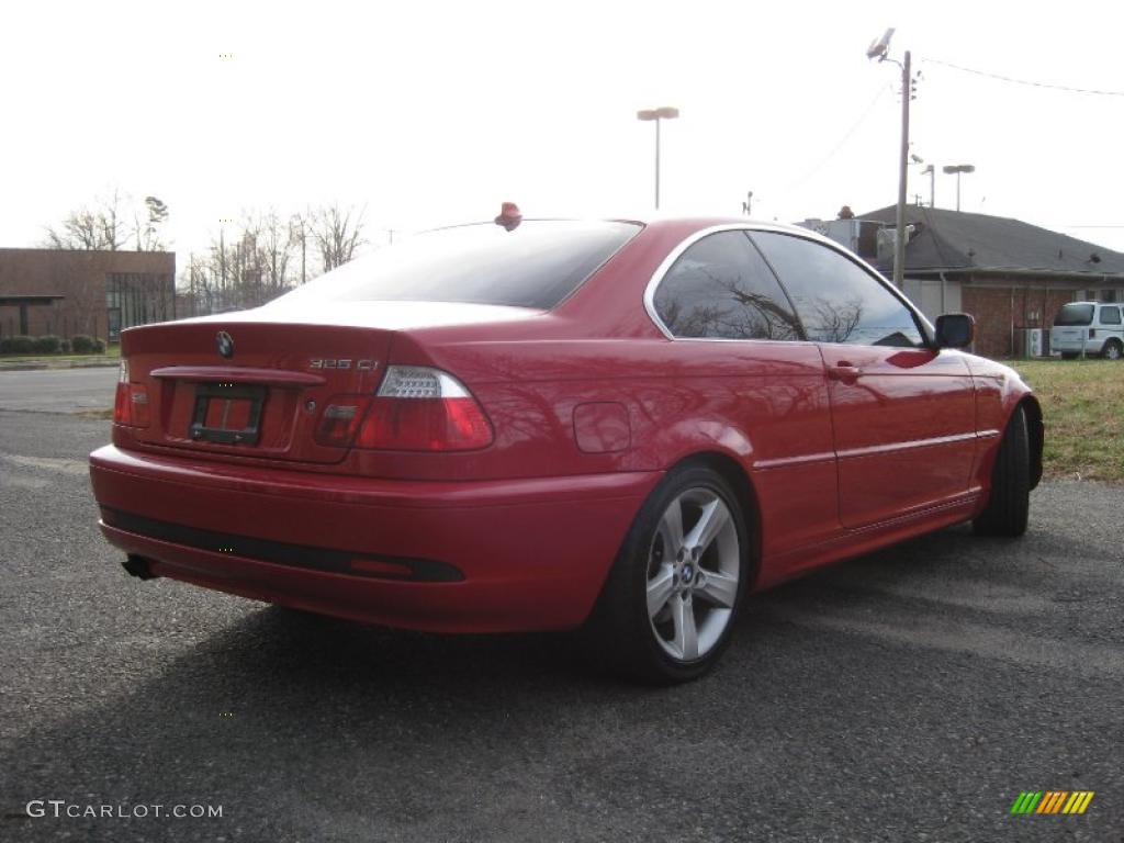 2004 3 Series 325i Coupe - Electric Red / Sand photo #8