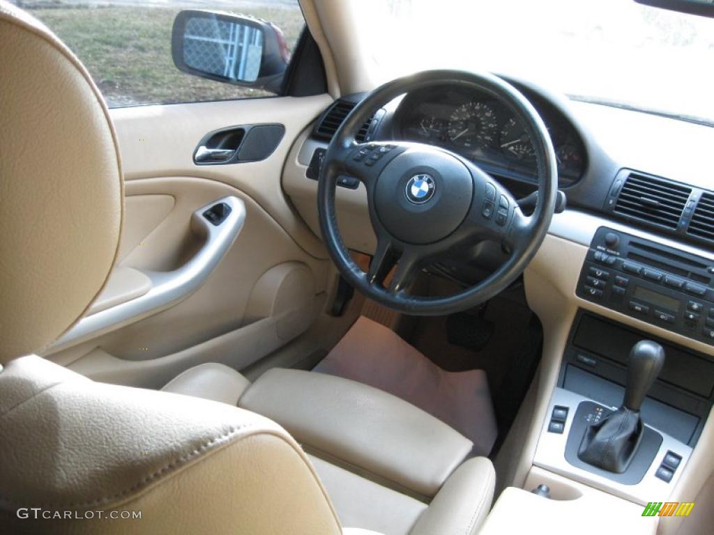 2004 3 Series 325i Coupe - Electric Red / Sand photo #10