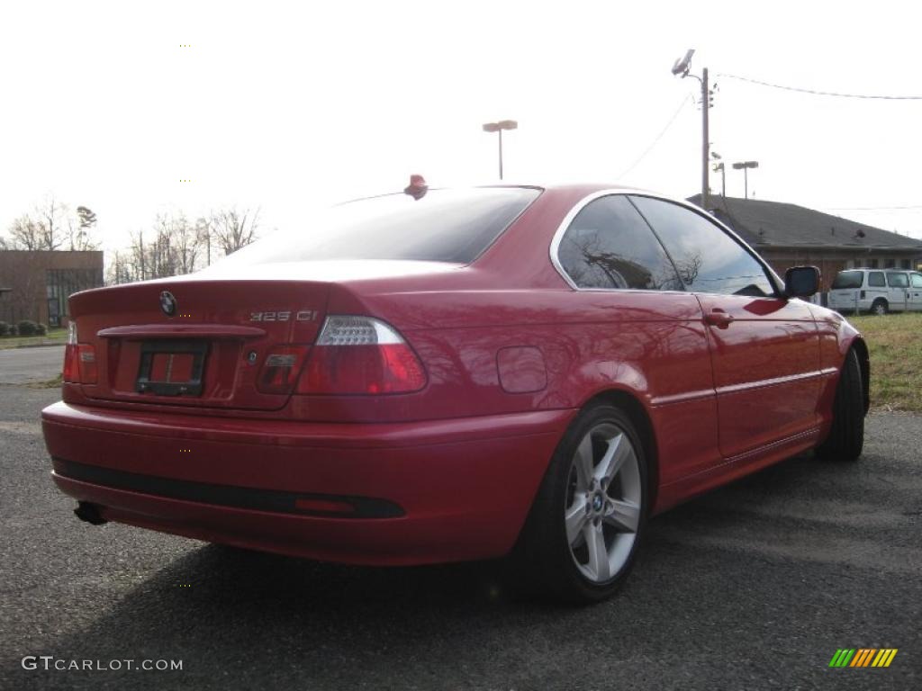 2004 3 Series 325i Coupe - Electric Red / Sand photo #19