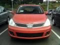 2009 Red Alert Nissan Versa 1.8 S Hatchback  photo #2