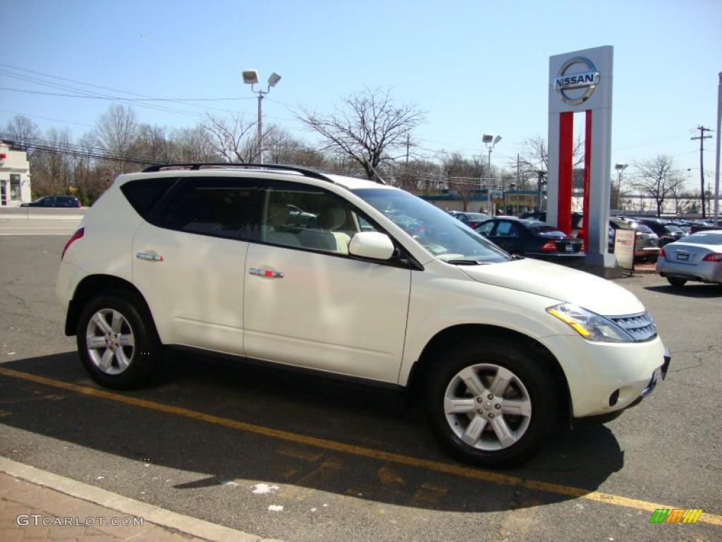 2006 Murano S AWD - Glacier Pearl / Cafe Latte photo #13