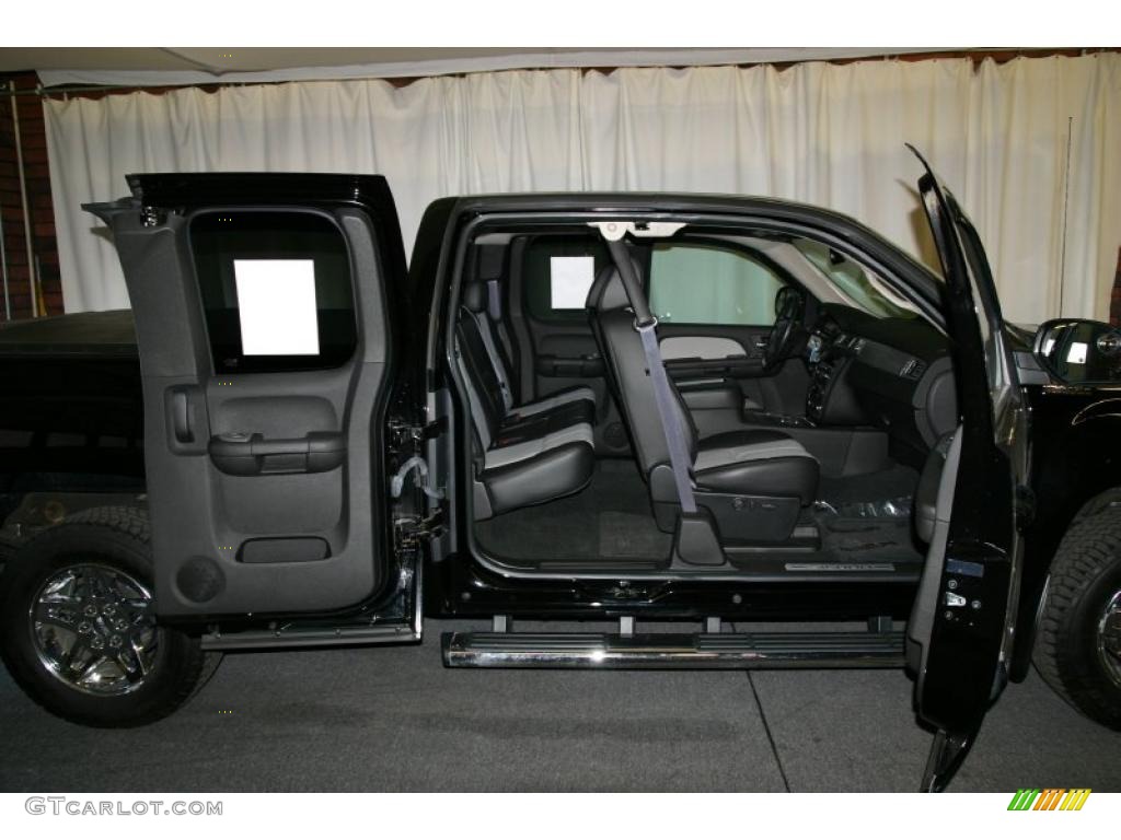 2008 Sierra 1500 SLT Extended Cab 4x4 - Onyx Black / Ebony photo #13