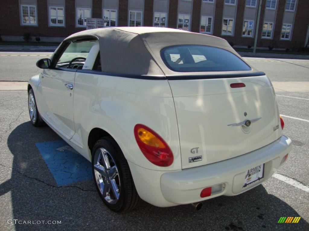 2005 PT Cruiser GT Convertible - Cool Vanilla White / Taupe/Pearl Beige photo #34