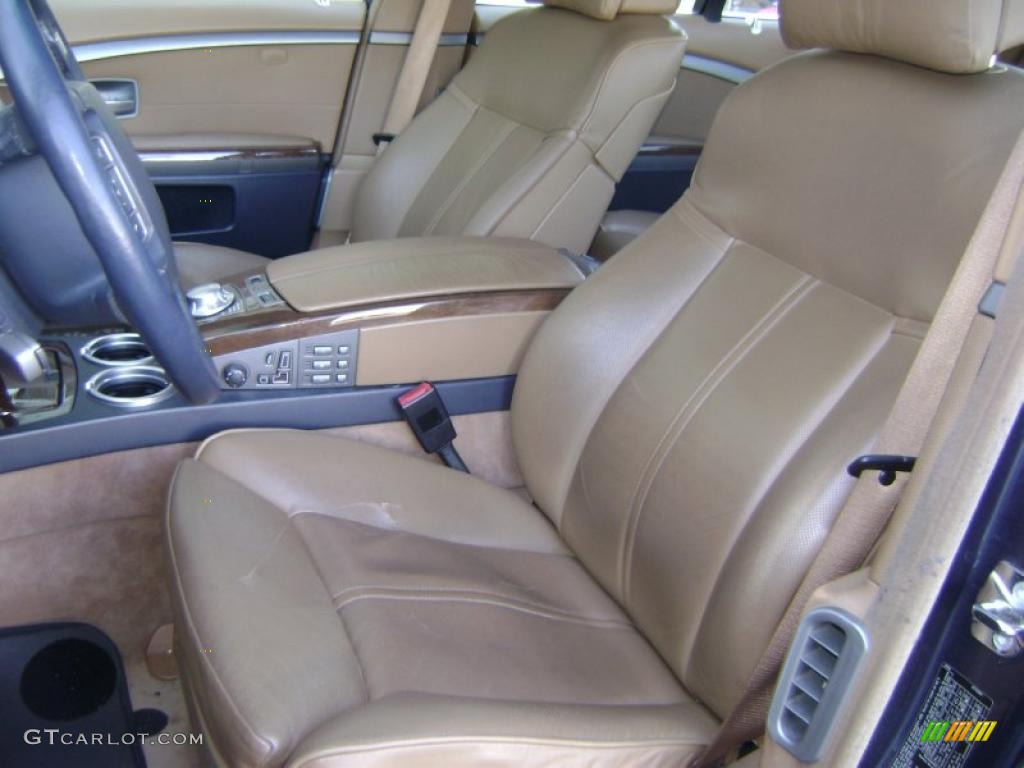 2002 7 Series 745i Sedan - Toledo Blue Metallic / Beige III photo #11