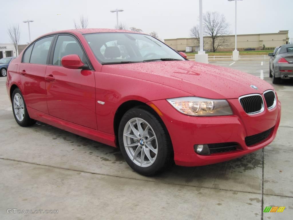 2010 3 Series 328i Sedan - Crimson Red / Black photo #2