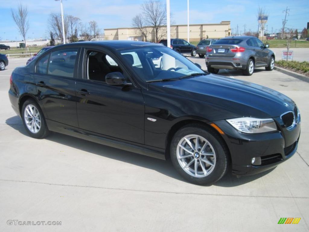2010 3 Series 328i Sedan - Black Sapphire Metallic / Black photo #2
