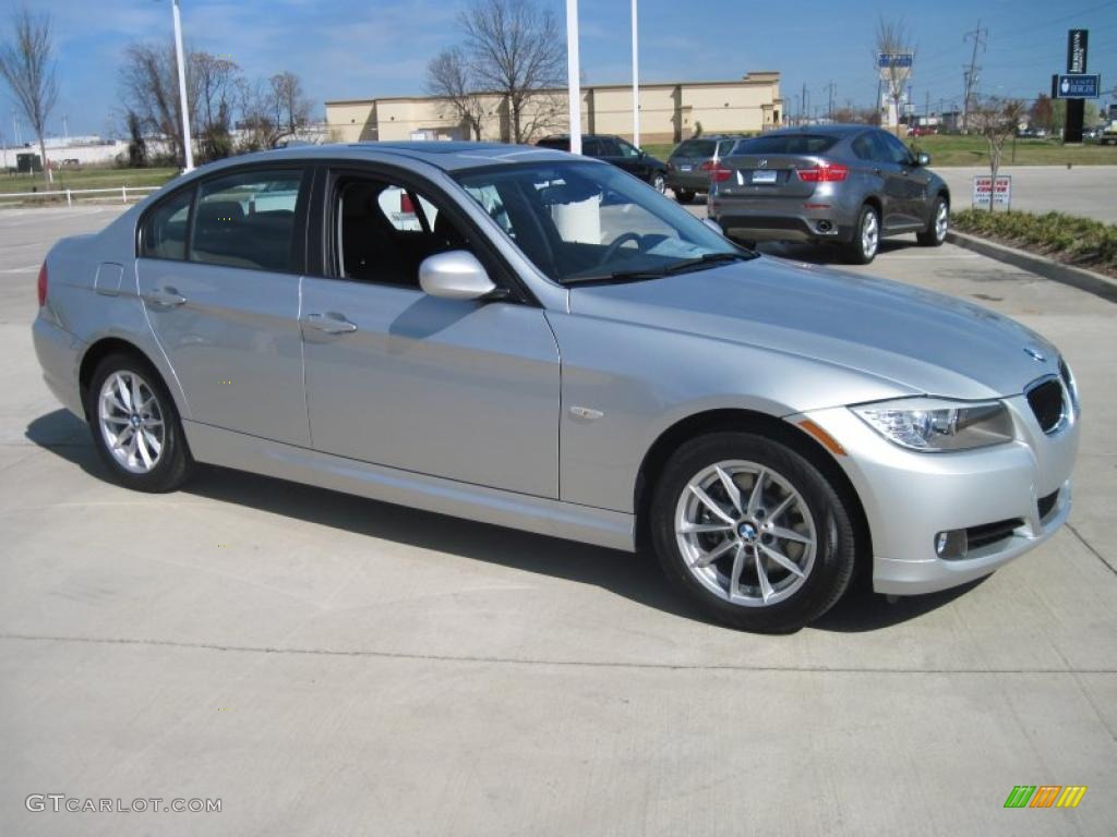 2010 3 Series 328i Sedan - Titanium Silver Metallic / Black photo #2