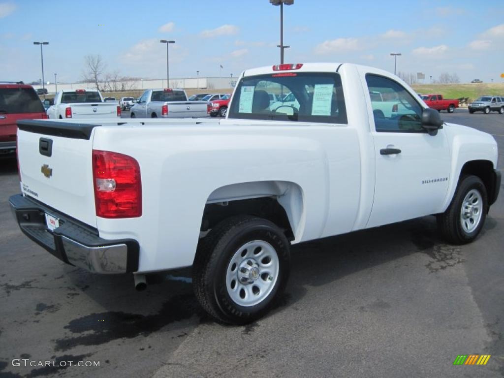 2009 Silverado 1500 Regular Cab - Summit White / Dark Titanium photo #4