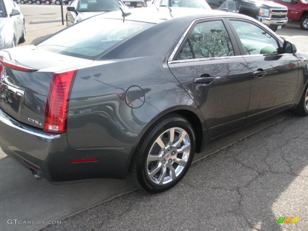 2008 CTS 4 AWD Sedan - Thunder Gray Chromaflair / Light Titanium/Ebony photo #5