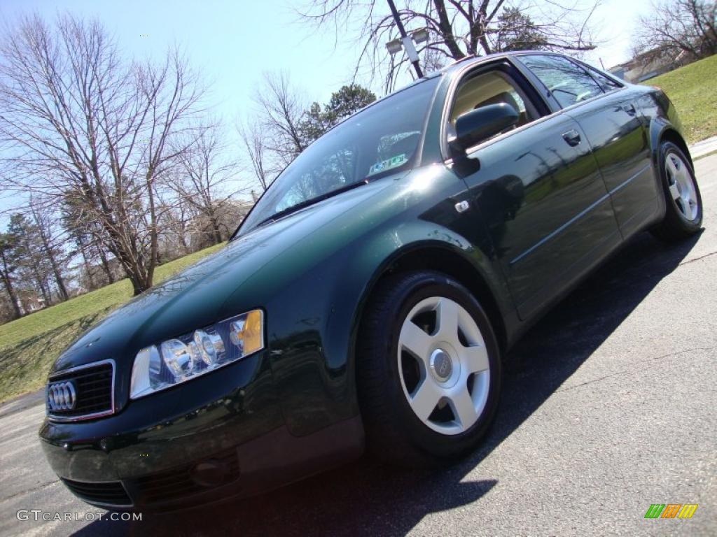 2003 A4 1.8T quattro Sedan - Goodwood Green Pearl Effect / Beige photo #1