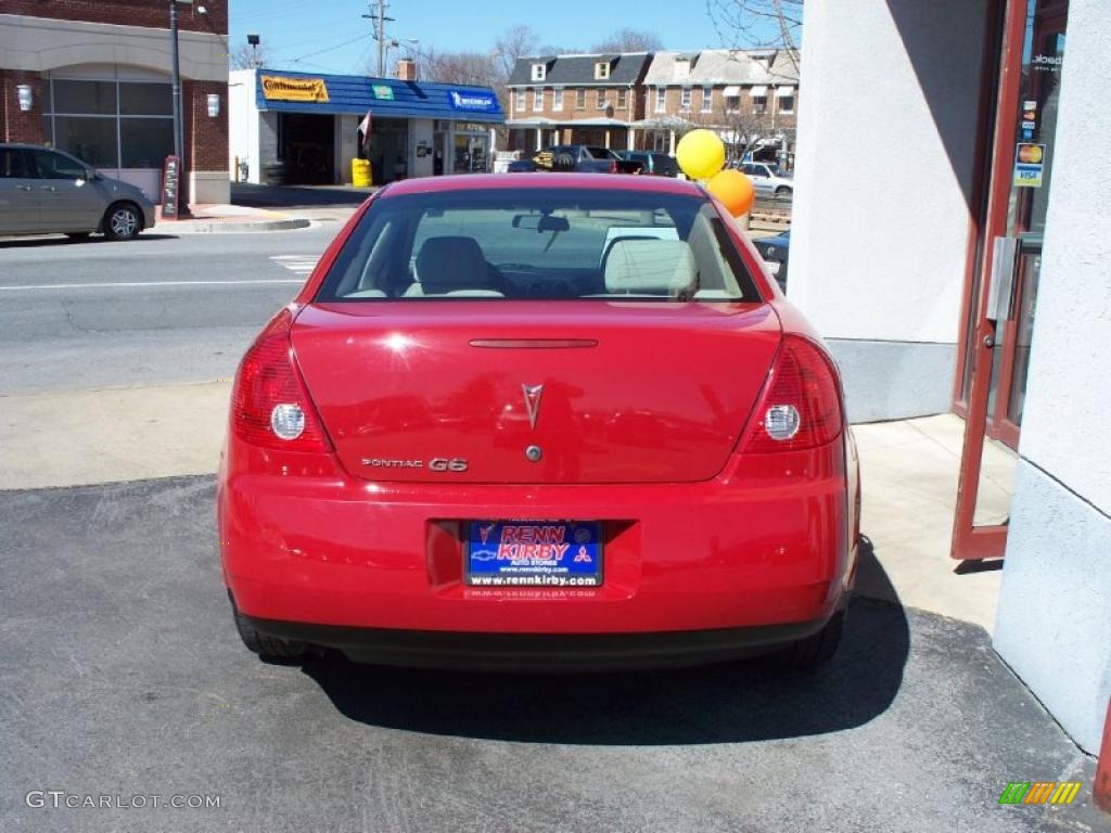 2007 G6 Sedan - Crimson Red / Light Taupe photo #19