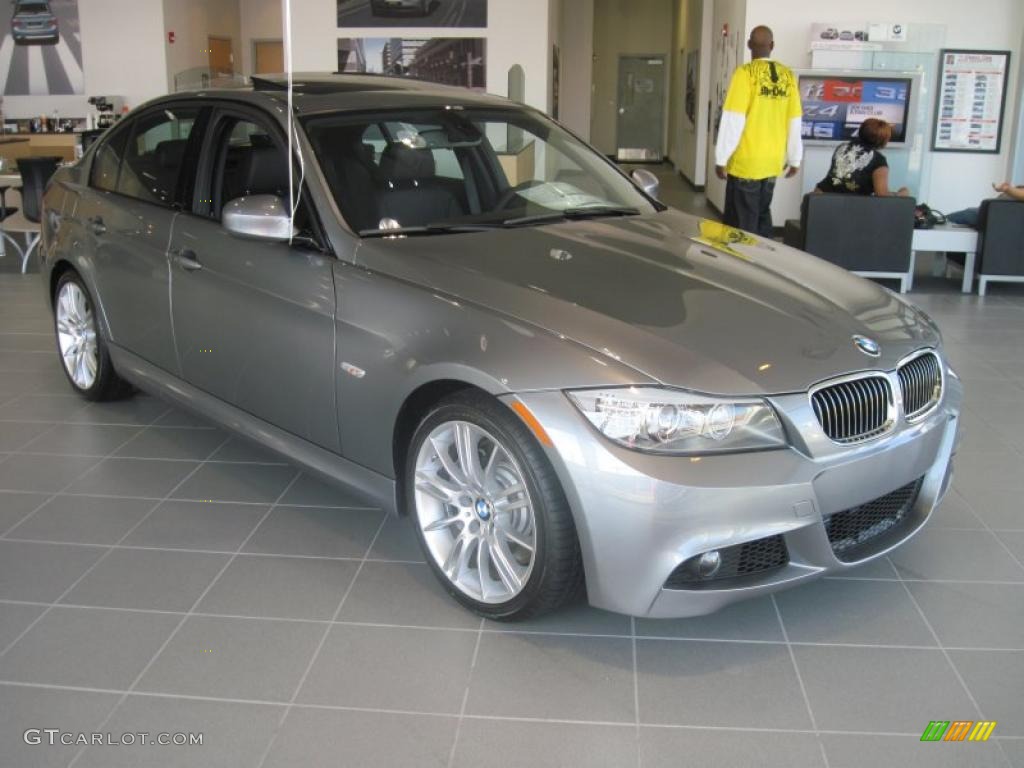 2010 3 Series 335i Sedan - Space Gray Metallic / Black photo #2