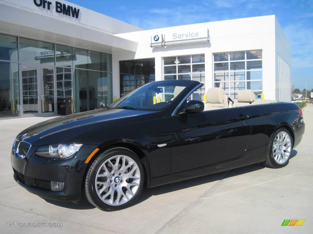 2010 3 Series 328i Convertible - Black Sapphire Metallic / Beige photo #1