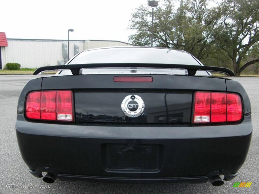 2007 Mustang GT Premium Coupe - Black / Black/Red photo #4