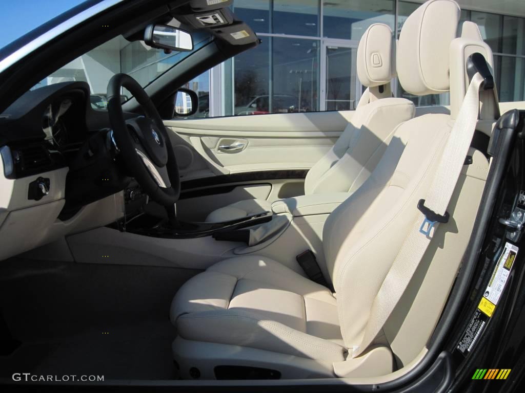 2010 3 Series 328i Convertible - Black Sapphire Metallic / Beige photo #7
