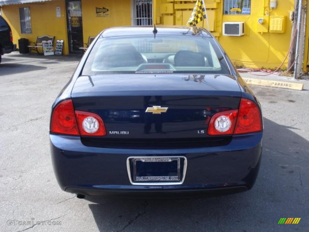 2008 Malibu LS Sedan - Imperial Blue Metallic / Titanium Gray photo #6