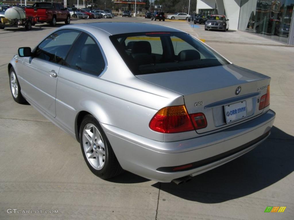 2004 3 Series 325i Coupe - Titanium Silver Metallic / Black photo #3
