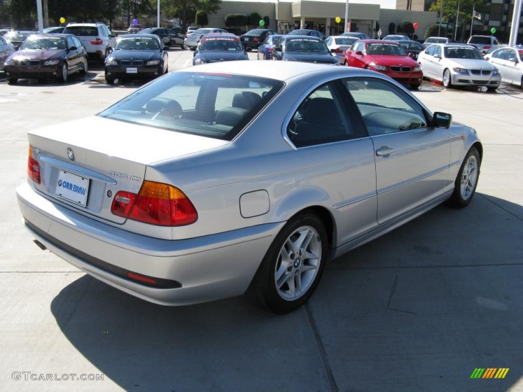 2004 3 Series 325i Coupe - Titanium Silver Metallic / Black photo #5