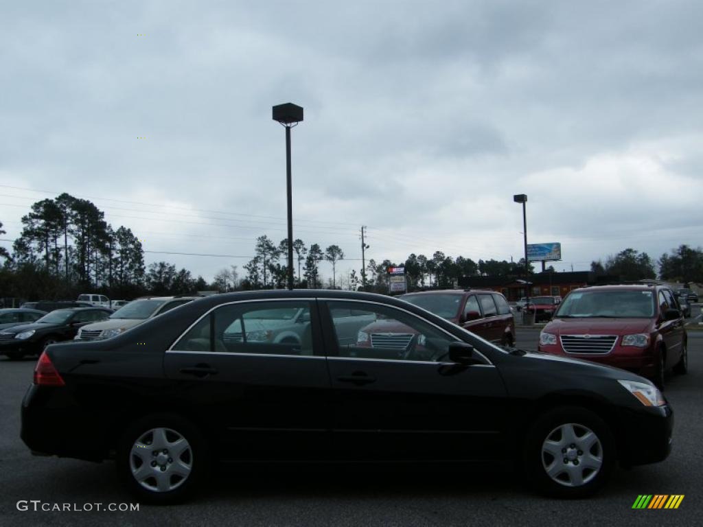 2007 Accord LX Sedan - Nighthawk Black Pearl / Ivory photo #6