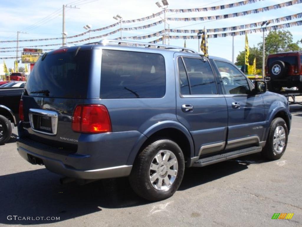 2003 Navigator Luxury - Medium Wedgewood Blue Metallic / Light Parchment photo #6