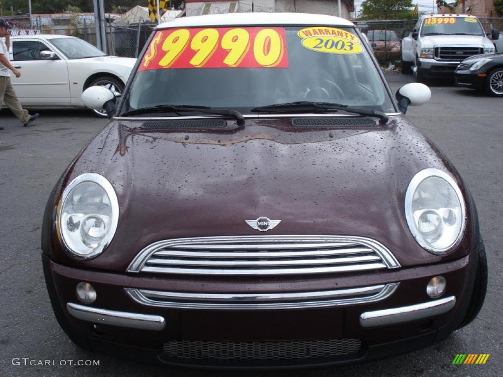 2003 Cooper Hardtop - Velvet Red Metallic / Panther Black photo #2