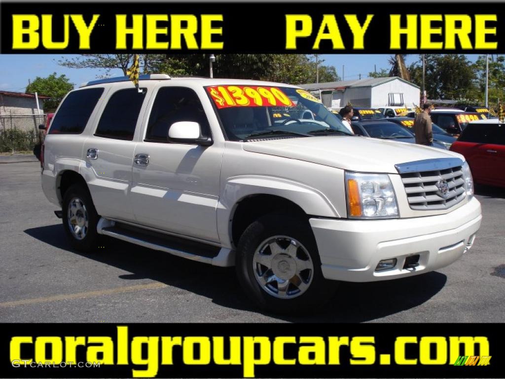 2002 Aspen White Cadillac Escalade Awd 27170033