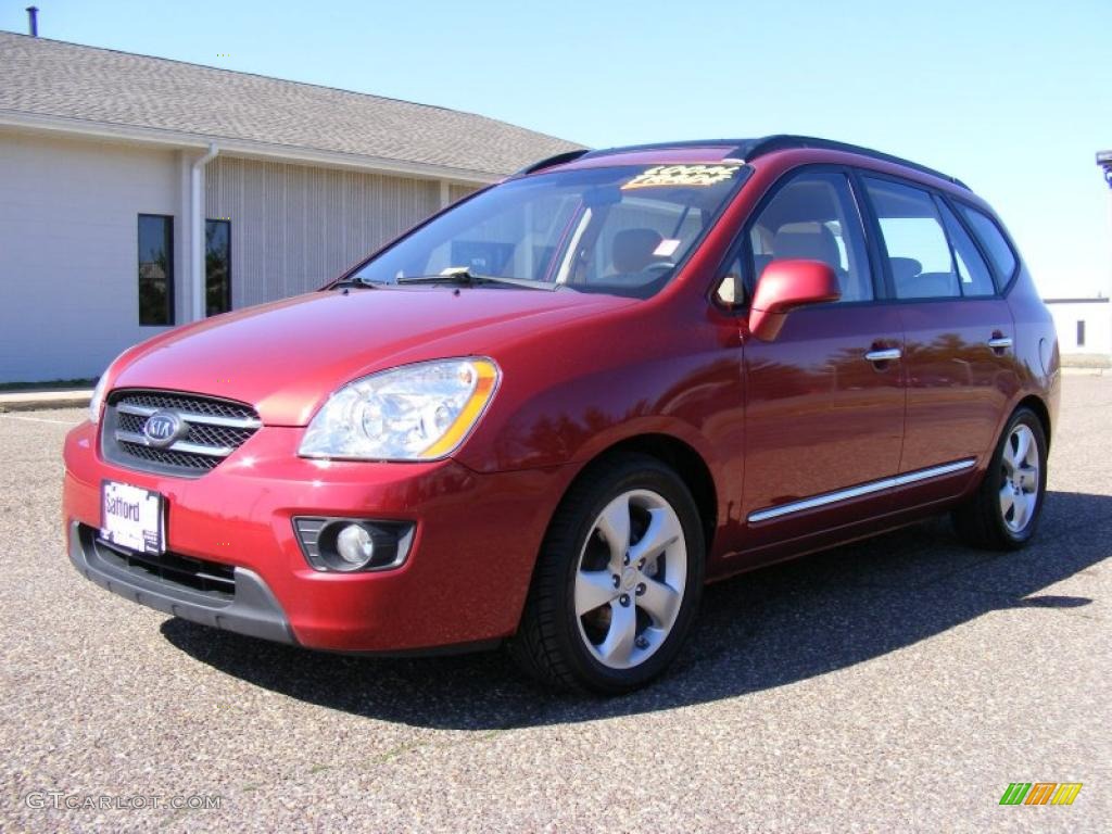 Volcanic Red Kia Rondo