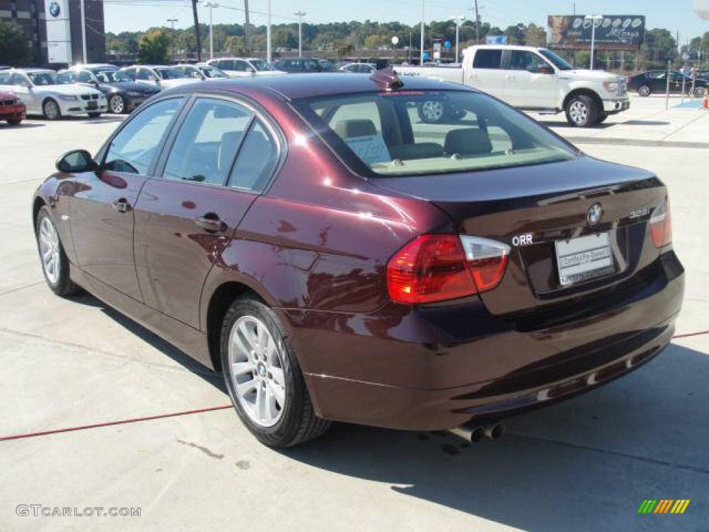 2007 3 Series 328i Sedan - Barbera Red Metallic / Beige photo #4