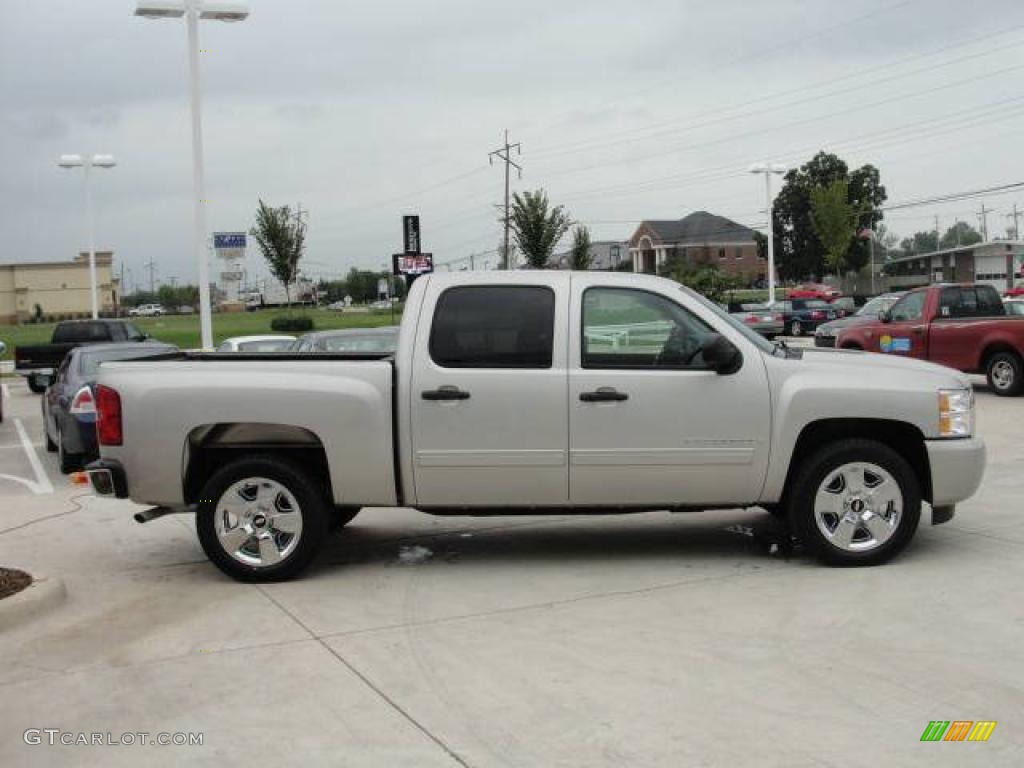 2009 Silverado 1500 LT Crew Cab - Silver Birch Metallic / Ebony photo #3