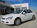 2007 Taffeta White Honda Accord EX-L V6 Sedan  photo #1