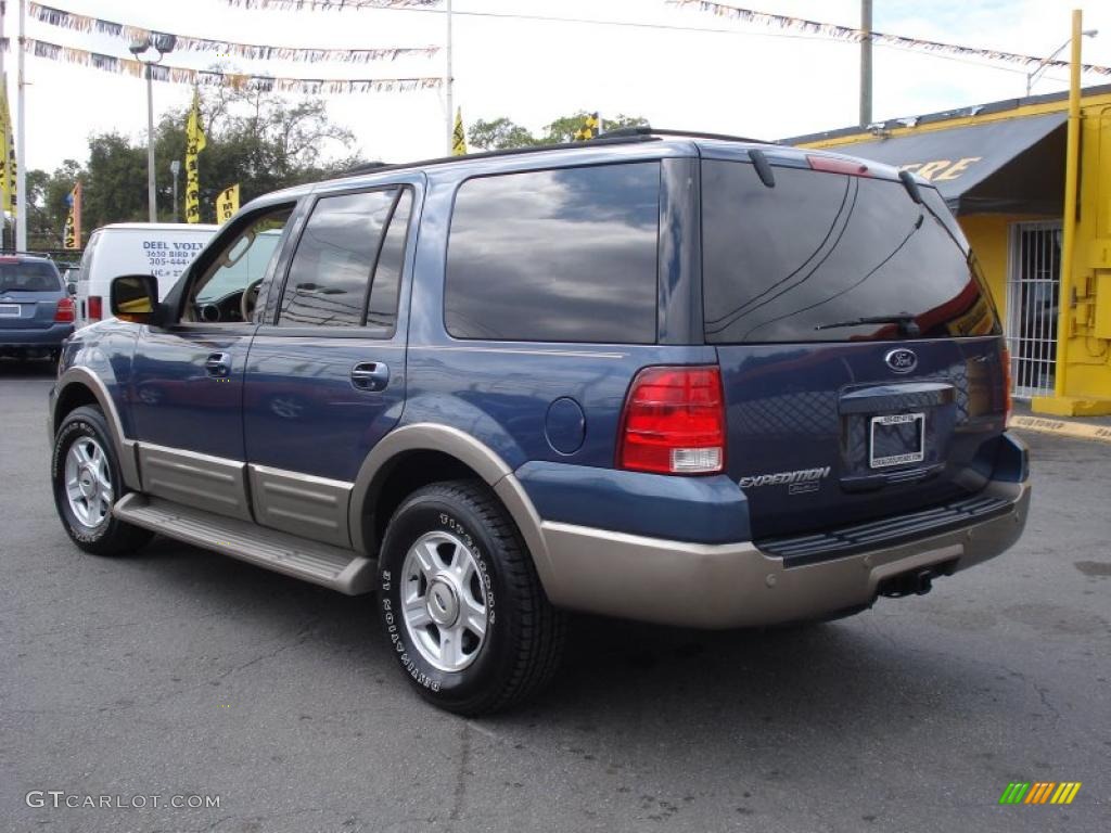 2003 Expedition Eddie Bauer - Medium Wedgewood Blue Metallic / Medium Parchment photo #4