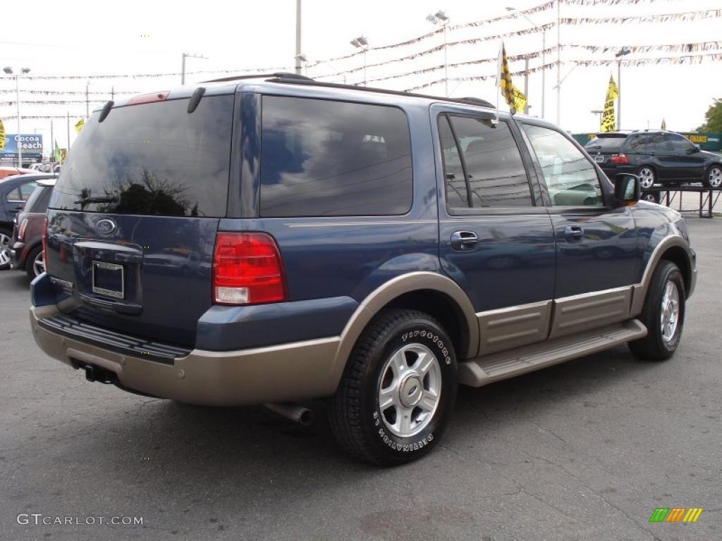 2003 Expedition Eddie Bauer - Medium Wedgewood Blue Metallic / Medium Parchment photo #6