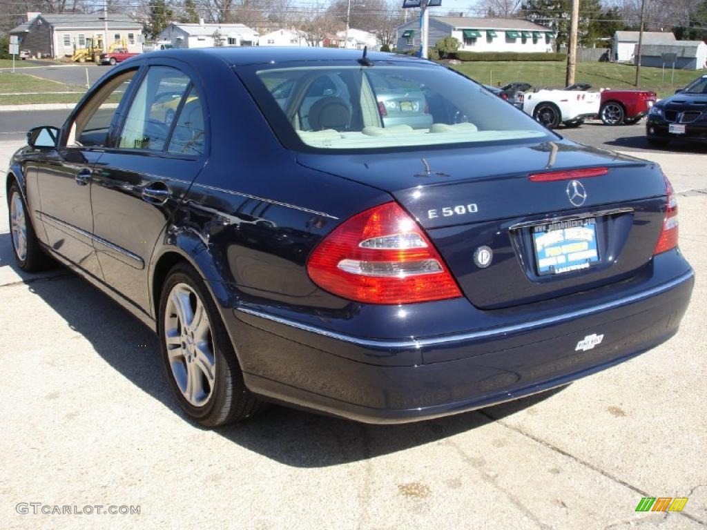 2005 E 500 Sedan - Midnight Blue / Stone photo #6